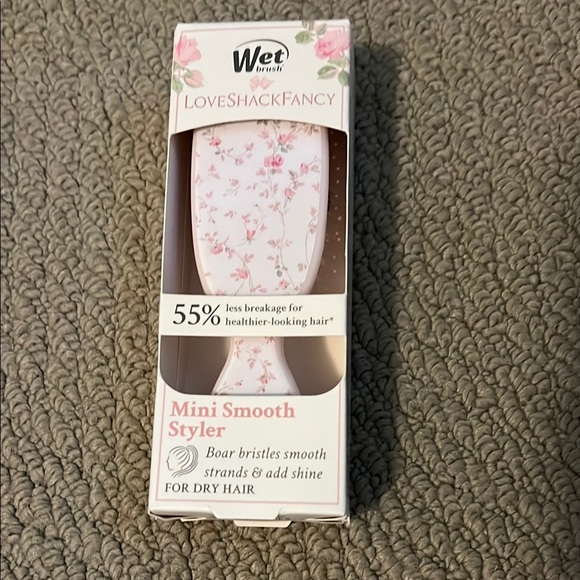 LoveShackFancy Accessories - LoveShackFancy Pink Floral Mini Smooth Styler